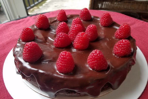Chocolate black bean cake