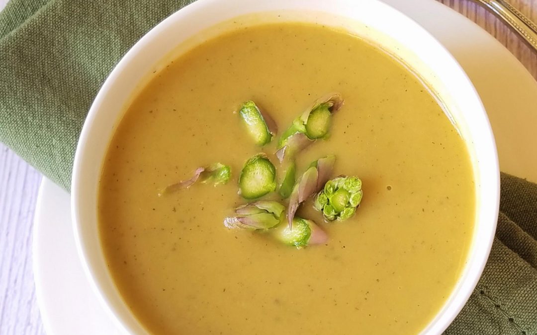 Cream of Asparagus & Sweet Potato Soup