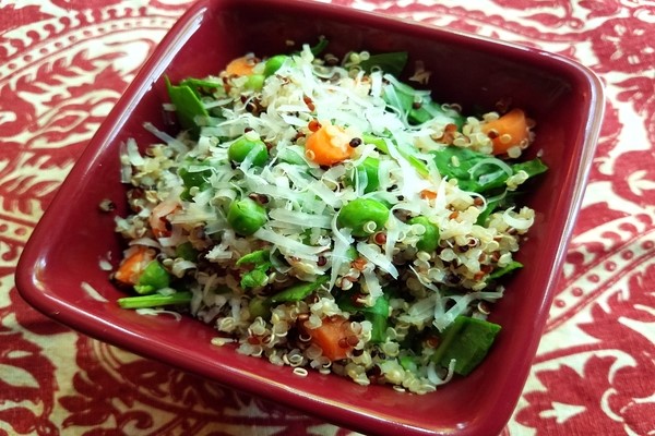 Spring Vegetable and Quinoa Risotto