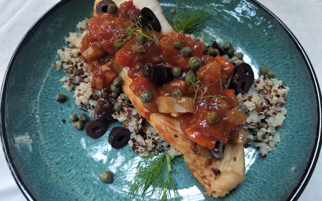 Poached Fish with Tomato and Fennel