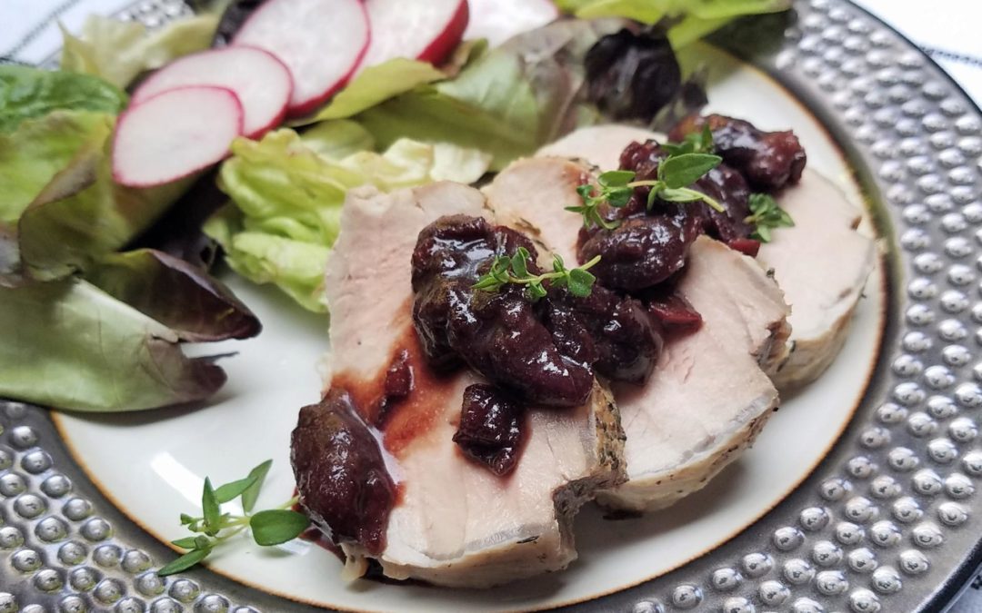 Pork Tenderloin with Savory Cherry Sauce