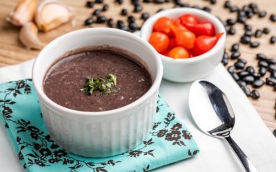 Savory Black Bean Soup (Pressure Cooker Method + Stovetop Method)