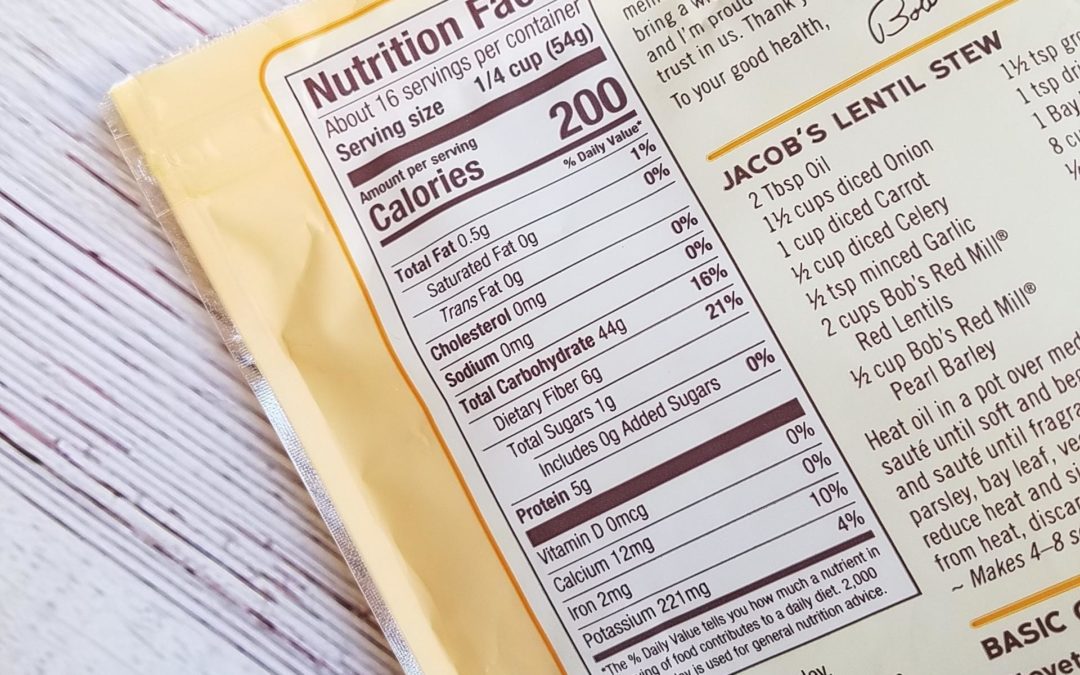 Selecting Better Ingredients by Reading Nutrition Fact Labels