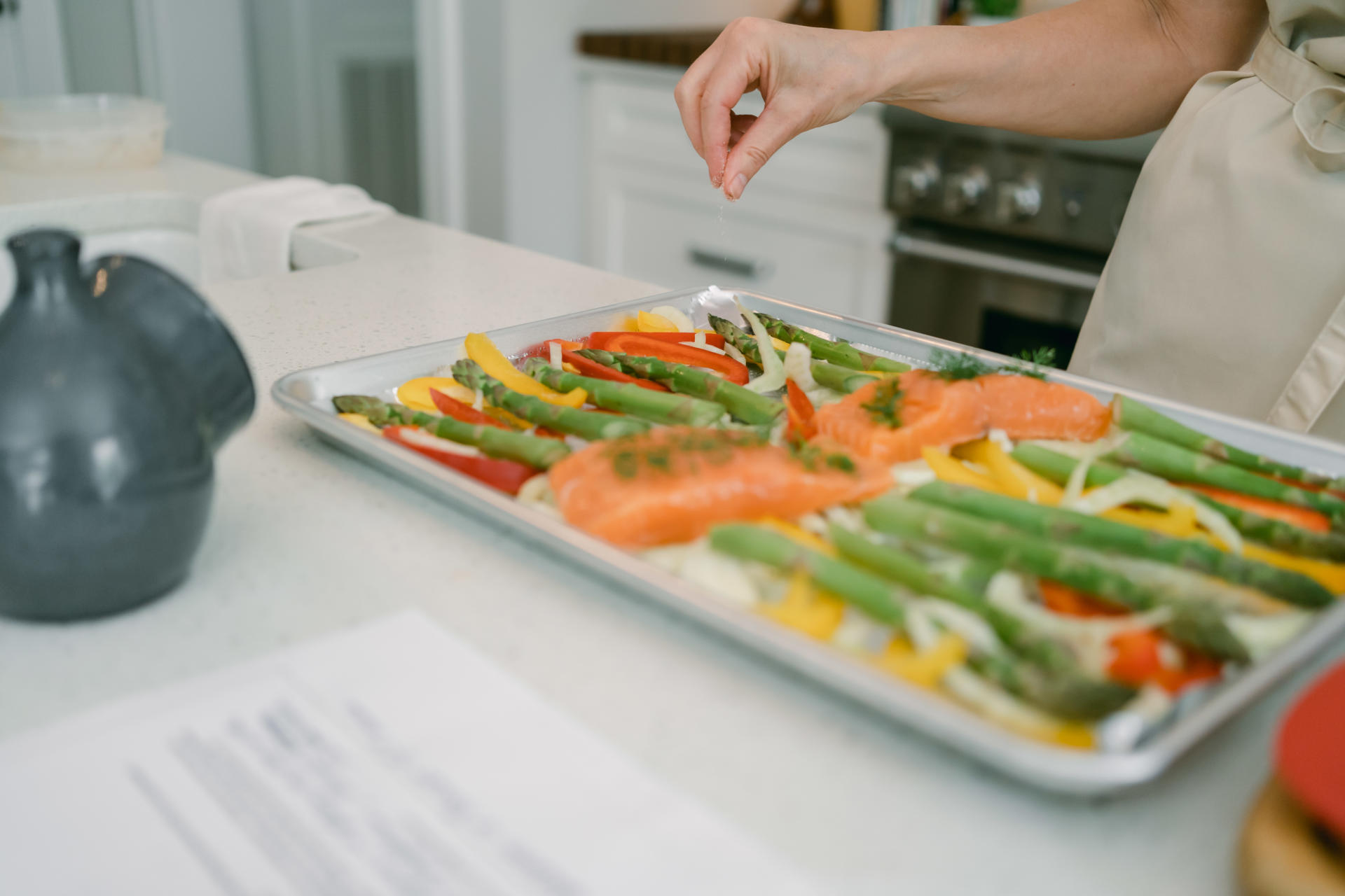 Salmon and Vegetables on Sheet Pan