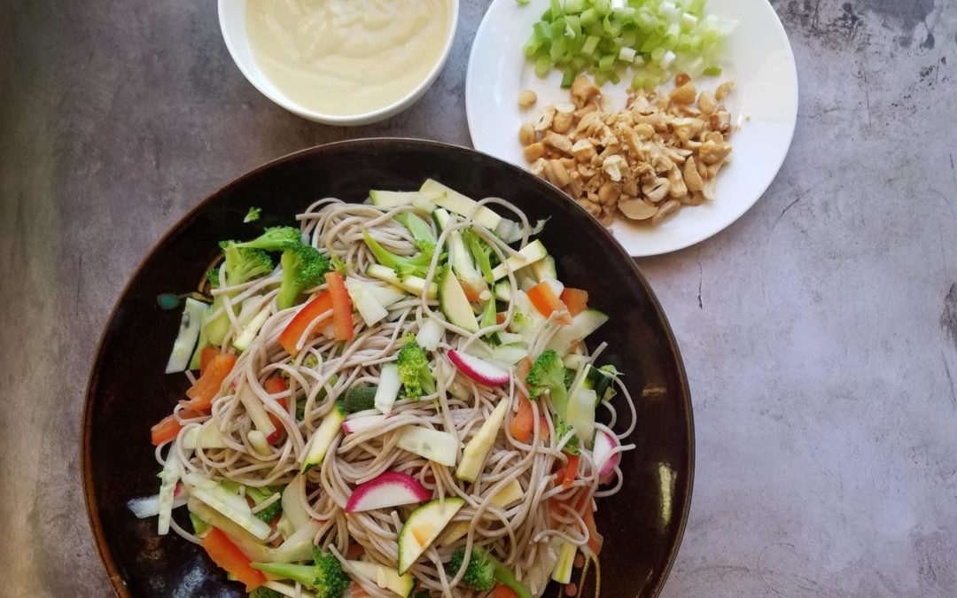 Soba Noodle Salad with Miso Nut Butter Dressing